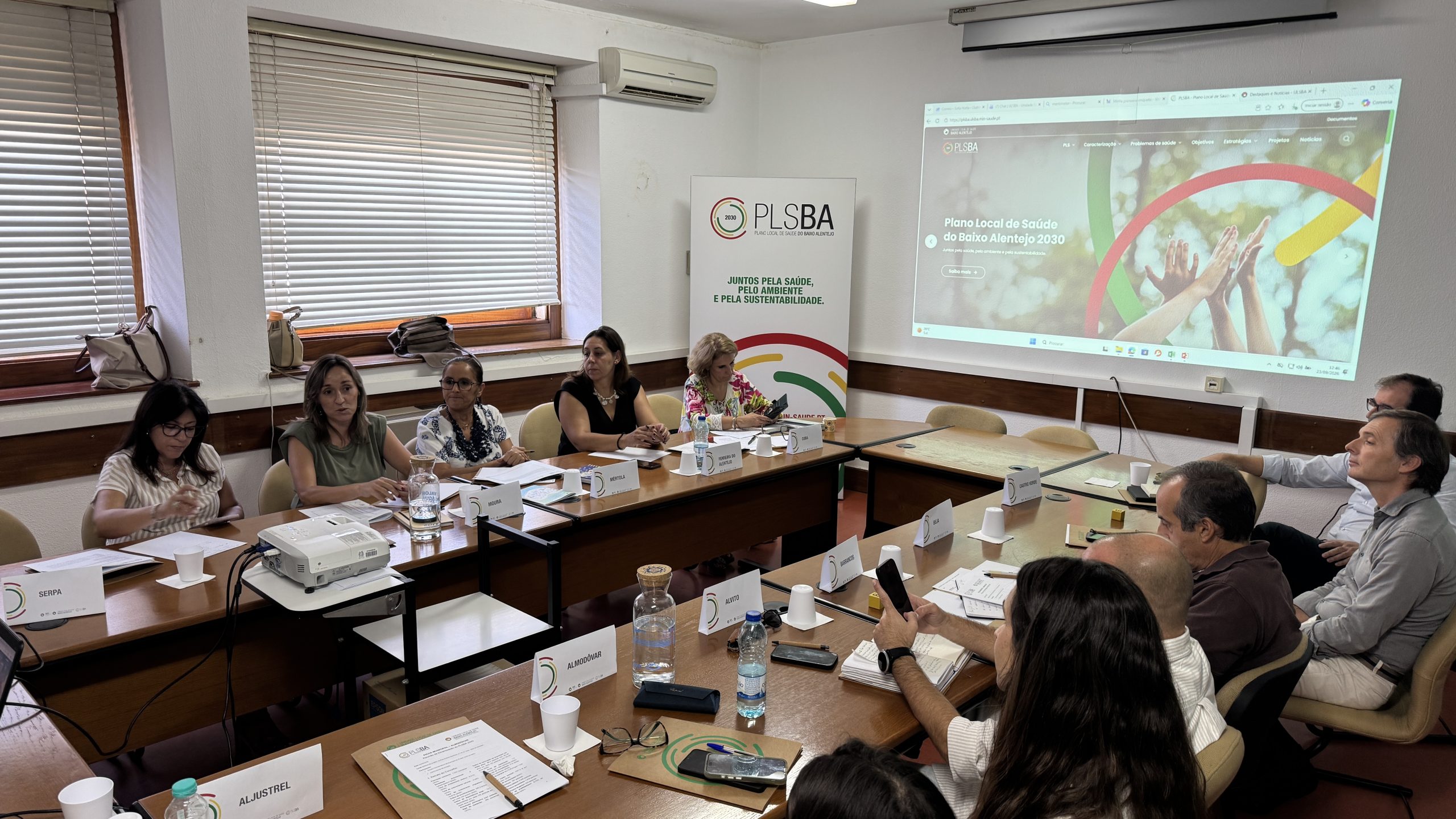 primeira reunião entre a Equipa Coordenadora de Execução do PLSBA 2030 e os/as Interlocutores/as Municipais dos municípios do Baixo Alentejo